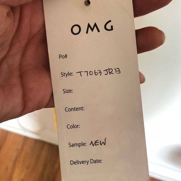 OMG T-Shirt yellow with print - Picture 7 of 7